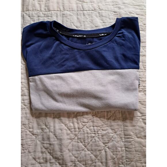 Boy's Layer 8 Blue white and Gray T-Shirt Size 12 - Picture 8 of 8
